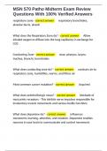 MSN 570 Patho Midterm Exam Review Questions With 100&percnt; Verified Answers 