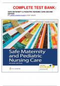 &Tab;COMPLETE TEST BANK&colon;  SAFE MATERNITY & PEDIATRIC NURSING CARE SECOND EDITION BY LUANNE LINNARD-PALMER LATEST UPDATE&period;