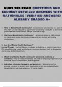NURS 265 EXAM QUESTIONS AND CORRECT DETAILED ANSWERS WITH RATIONALES &lpar;VERIFIED