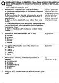 CUMULATIVE EXAM CHEMISTRY FINAL EXAM NEWEST 2024-2025 ACTUAL EXAM COMPLETE 100 QUESTIONS AND CORRECT DETAILED ANSWERS