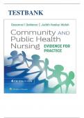 Test Bank for  Community and Public Health Nursing&colon; Evidence for Practice 4th Edition by DeMarco & Walsh&vert;9781975196554&vert; All Chapters 1-25&vert;LATEST