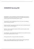 HONDROS Nursing 200 Exam Questions and Answers