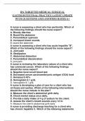 RN TARGETED MEDICAL SURGICAL GASTROINTESTINAL PRACTICE LATEST UPDATE WITH QUESTIONS AND ANSWERS RATED A&plus;