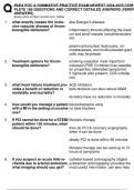 PAEA EOC & SUMMATIVE PRACTICE EXAM NEWEST  COMPLETE 168 QUESTIONS AND CORRECT DETAILED ANSWERS &lpar;VERIFIED  ANSWERS