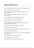 Updated BSEP words questions and answers