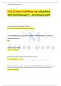 NR 228 Dietary Standards Exam &lpar;Questions  With Verified Answers&rpar; Latest Update 2025
