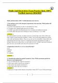 Fluids And Electrolytes Exam Practice Quiz&period; 100&percnt; Verified Answers 2024&sol;2025