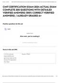 CMIT CERTIFICATION EXAM 2024 ACTUAL EXAM COMPLETE 200 QUESTIONS WITH DETAILED VERIFIED ANSWERS &lpar;100&percnt; CORRECT VERIFIED ANSWERS&rpar; &sol; ALREADY GRADED A&plus;