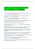 CMST TEST QUESTIONS WITH ALL CORRECT ANSWERS 
