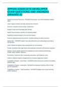 APPIAN ASSOCIATE DEVELOPER EXAM QUESTIONS AND ANSWERS &lpar;GRADED A&rpar;