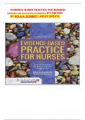 EVIDENCE-BASED PRACTICE FOR NURSES&colon;      APPRAISAL AND APPLICATION OF RESEARCH 4TH EDITION BY NOLA A&period; SCHMIDT LATEST UPDATE&period;