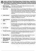 WORLD HISTORY FOR INTERNATIONAL STUDIES FINAL EXAM&comma; PRACTICE  EXAM AND STUDY GUIDE NEWEST 2024 ACTUAL EXAM 100 QUESTIONS  AND CORRECT ANSWERS &lpar;VERIFIED ANSWERS&rpar; &vert;ALREADY GRADED A