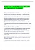 CMST CH 7 TEST QUESTIONS AND ANSWERS ALL CORRECT 