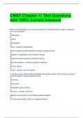 CMST Chapter 11 Test Questions with 100&percnt; Correct Answers 