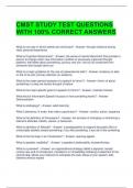 CMST STUDY TEST QUESTIONS WITH 100&percnt; CORRECT ANSWERS 