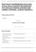 DELTA RAMP COMPREHENSION EXAM 2024 ACTUAL EXAM COMPLETE 300 QUESTIONS WITH DETAILED VERIFIED ANSWERS &lpar;100&percnt; CORRECT ANSWERS&rpar; &sol; ALREADY GRADED A&plus;