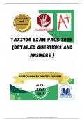 TAX3704 EXAM PACK 2025  &lbrace;DETAILED QUESTIONS AND ANSWERS &rcub;