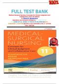  Full Test bank Medical-Surgical Nursing&colon; Concepts for Clinical Judgment and  Collaborative Care11th Edition by Donna D&period; Ignatavicius Questions And Answers Graded A&plus;