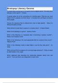 Brainpop Literary Genres questions and answers