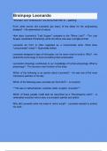 Brainpop Leonardo questions and answers