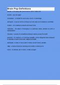 Brain Pop Definitions questions and answers