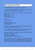 Brain pop Point of View questions and answers