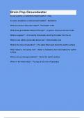 Brain Pop Groundwater questions and answers