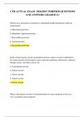 CTR ACTUAL EXAM  2024&sol;2025 VERIFIED QUESTIONS AND ANSWERS GRADED A&plus;