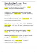 Black Seal High Pressure Exam Questions And Answers 
