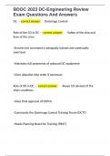 BDOC 2023 DC-Engineering Review Exam Questions And Answers 