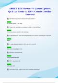ABRET EEG Review V1 &lpar;Latest 2024&sol; 2025 Update&rpar; Qs & As&vert; Grade A&vert; 100&percnt; Correct &lpar;Verified Answers&rpar;