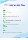 ABRET EEG Review V2 &lpar;Latest 2024&sol; 2025 Update&rpar; Qs & As&vert; Grade A&vert; 100&percnt; Correct &lpar;Verified Answers&rpar;