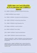 SNHD  Bundled Exam Questions and CORRECT Answers