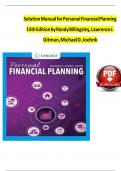 Solution Manual for Personal Financial Planning 15th Edition by Randy Billingsley&comma; Lawrence J&period; Gitman&comma; Michael D&period; Joehnk &vert;&vert;Complete A&plus; Guide