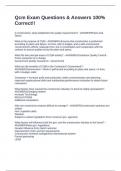 Qcm Exam Questions & Answers 100&percnt; Correct&excl;&excl;