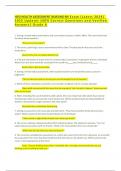 HESI HEALTH ASSESSMENT NURSING RN Exam &lpar;Latest 2024&sol; 2025 Update&rpar; 100&percnt; Correct Questions and Verified Answers&vert; Grade A&plus;