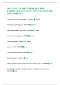 WELOCALIZE STUDY PRACTICE FOR ENTRANCE EXAM QUESTIONS AND ANSWERS 100&percnt; CORRECT