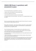 CMAN 280 Exam 1 questions well answered to pass