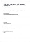 NUR 2048 Exam 1 correctly answered &lpar;graded A&plus;&rpar;