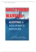 Solution Manual For Auditing and Assurance Services 9th Edition By Timothy J&period; Louwers&comma; Penolope L&period; Bagley &vert;All 12 Chapters Covered&vert; Complete A&plus; Guide