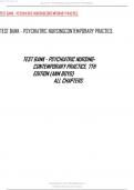 TEST BANK - PSYCHIATRIC NURSINGCONTEMPORARY PRACTICE&vert;&vert;ANSWERSHEET&vert;&vert;LATEST&vert;&vert;2024&vert;25&vert;VERIFED BY EXPERTS