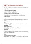 APEA- Cardiovascular Assessment Exam Questions with correct Answers 2024&sol;2025&lpar; A&plus; GRADED 100&percnt; VERIFIED&rpar;&period;