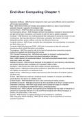 End-User Computing Chapter 1 QUESTIONS AND CORRECT DETAILED ANSWERS WITH RATIONALES 2025&sol;2026 &lpar;VERIFIED ANSWERS&rpar; &vert;ALREADY GRADED A&plus;