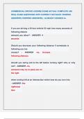 COMMERCIAL DRIVER LICENSE EXAM ACTUAL COMPLETE 450  REAL EXAM QUESTIONS WITH CORRECT DETAILED VERIFIED  ANSWERS &lpar;VERIFIED ANSWERS&rpar; &sol; ALREADY GRADED A&plus;