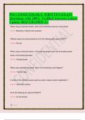 PSI COSMETOLOGY WRITTEN EXAM Questions with 100- Verified Answers Latest Update 2024 GRADED