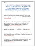 NCRA CTR FINAL EXAM NEWEST 2024-2025  ACTUAL EXAM COMPLETE 180 QUESTIONS  AND CORRECT DETAILED ANSWERS  &lpar;VERIFIED ANSWERS&rpar; &vert;ALREADY GRADED A&plus;