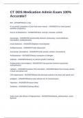 CT DDS MED CERT EXAM  BUNDLE QUESTIONS & ANSWERS 100&percnt; ACCURATE&excl;&excl;