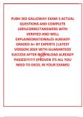  PUBH 302 GALLOWAY EXAM 3 ACTUAL QUESTIONS AND COMPLETE 100&percnt;CORRECTANSWERS WITH VERIFIED AND WELL EXPLAINEDRATIONALES ALREADY GRADED A&plus; BY EXPERTS &vert;LATEST VERSION 2024 WITH GUARANTEED SUCCESS AFTER DOWNLOAD ALREADY PASSED&excl;&excl;&excl;&excl;&excl;&excl;&excl; &lpar;PROVEN ITS ALL YOU NEED T