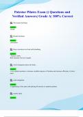 Polestar Pilates Exam &lpar;2024&sol; 2025&rpar; Questions and Verified Answers&vert; Grade A&vert; 100&percnt; Correct