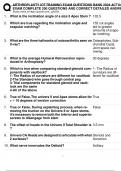 ARTHROPLASTY IOT TRAINING EXAM QUESTIONS BANK 2024 ACTUAL  EXAM COMPLETE 200 QUESTIONS AND CORRECT DETAILED ANSWER